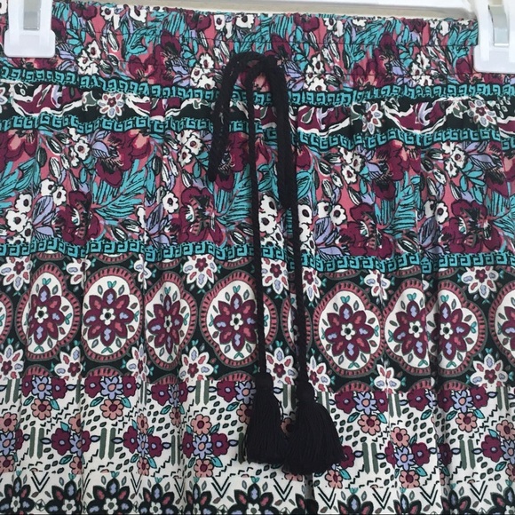 BeBop floral print soft palazzo relaxed pants - Picture 4 of 8
